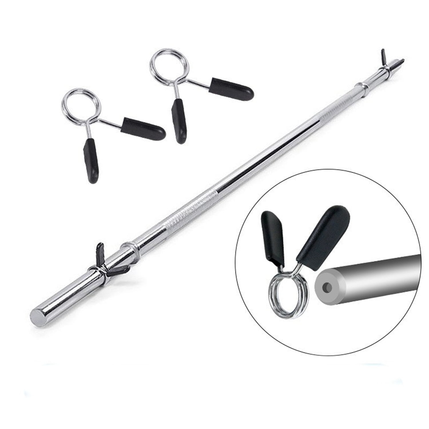 Details about   NEW Olympic Chrome Bar Weight Lifting Barbell Rod for Workout Gym Training Black 