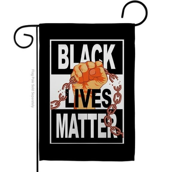 USA Decoration G170053-BO 13 x 18.5 in. BLM Justice Black History Lives Matter Double-Sided Decorative Vertical Garden Flags - House Decoration Banner Yard Gift