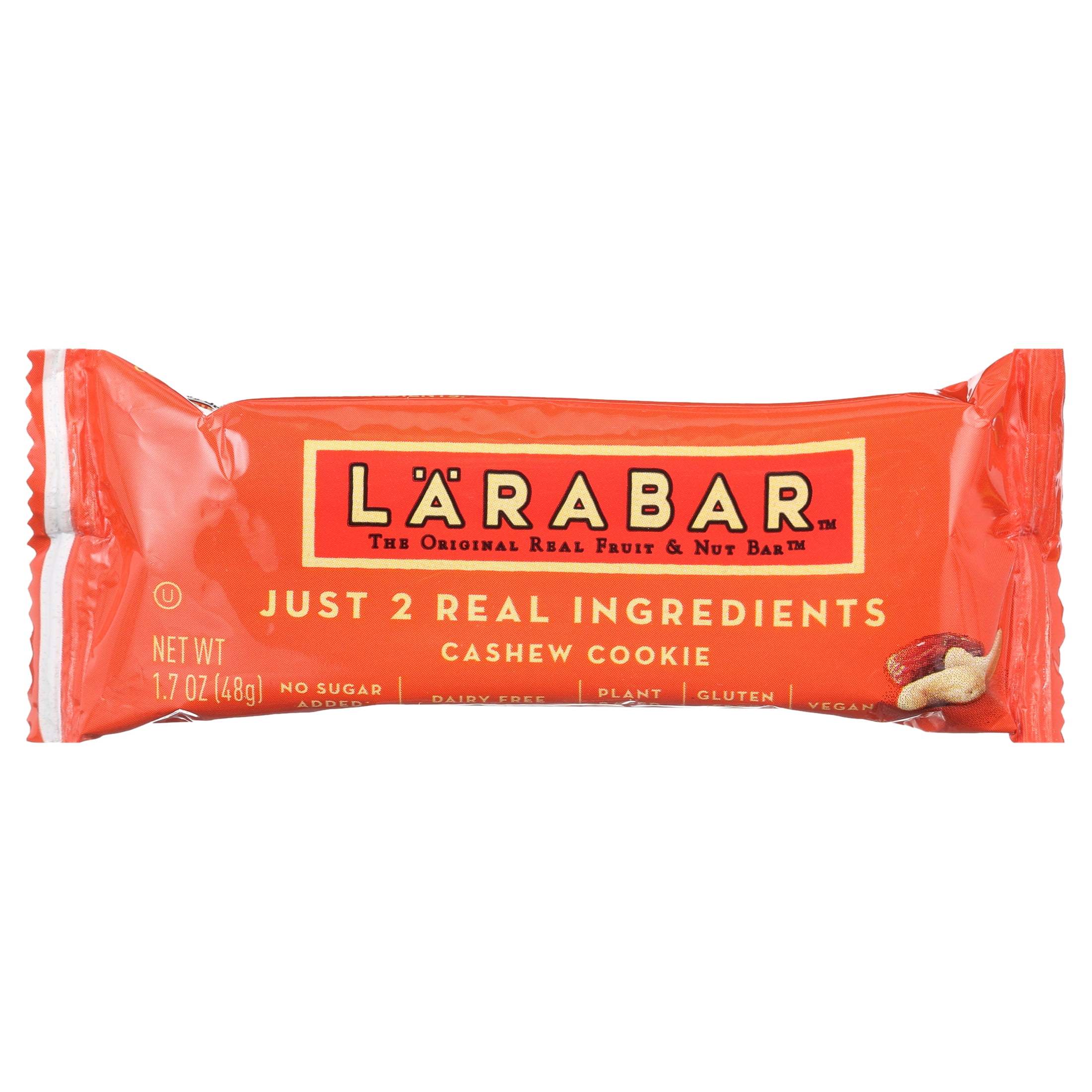 Larabar Cashew Cookie, Gluten Free Vegan Fruit & Nut Bars, 1.7 oz, 18 ct
