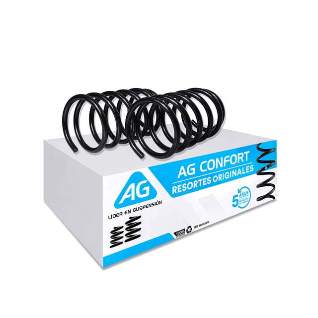 Resortes AG para Auto Delanteros para Ford Escort 1998 a 2002 2 Piezas Nuevos