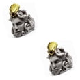 thumbnail image 4 of Jumpingount Anillo de cabeza de hombre viejo estilo Retro escultura de concha dorada clásica anillos de plata joyería Universal fiesta mujeres Type6 NO6, 4 of 6