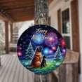 thumbnail image 3 of Happy New Year Mastiff Family Cheer Winter Midnight Firework Round Wood Sign Mastiffs Dog Lover Gifts Idea Hanging Wall Home Decor - 02025, 3 of 5