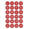 thumbnail image 2 of Fiudx Calendario de Adviento Diy, Juego de Bolsas Navideñas de Tela, 24 Bolsas con Cordón y Números, Pinzas de Madera, Decoración Festiva para Árbol, Puerta y Repisa, Cuerda de 10 M Incluida, Tamaño, 2 of 7