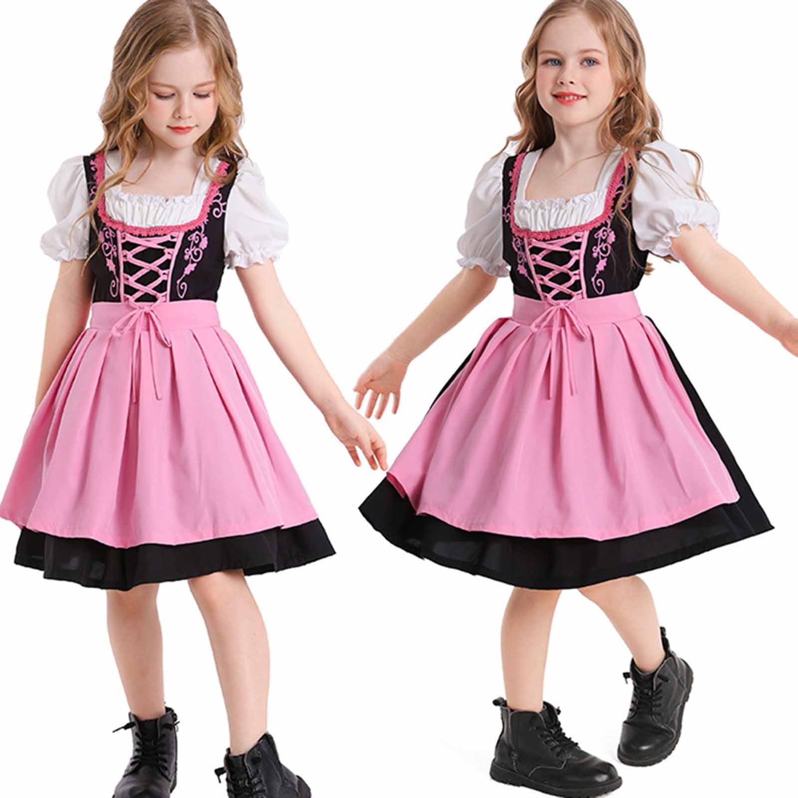 Costume Oktoberfest pour Filles Enfants Adolescents Robe