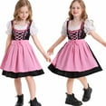 thumbnail image 3 of OGLCCG Kids OGLCCG Girls German Dirndl Dress Short Sleeve Oktoberfest Bavarian Dresses Trendy Party Traditional Dress Festival Outfit, 3 of 5