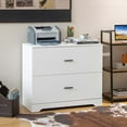 thumbnail image 5 of Costway 2-Drawer Wood Lateral File Cabinet with Adjustable Bars for Home Office White, 5 of 10