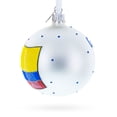 thumbnail image 3 of Flag of Colombia Glass Ball Christmas Ornament 3.25 Inches, 3 of 5