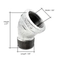thumbnail image 7 of Thrifco 5217052 1 Inch Galvanized Steel 45° Street Elbow, 7 of 7