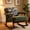 Velvet Green, variant on Timbernest Rocking Chair Accent Chair Reading Armchair for Living Room, Bedroom, Sunroom, Antique White