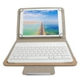 thumbnail image 2 of Juego de fundas para tableta con teclado Bluetooth blanco, funda protectora universal para 9,7-10,1 pulgadas, color dorado, 2 of 5