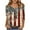 style01-Red, variant on Clothes 4th of July 3/4 Length Sleeve Womens Tops Usa Flag Print V Neck Summer Shirts Casual Elbow Length Shirt Red XL Placed Recently by Me Delivery Status