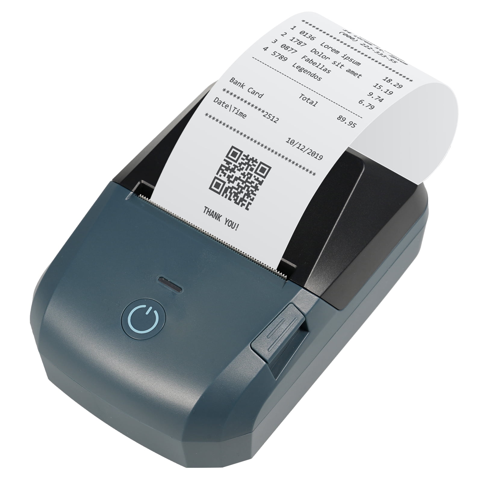 small printer Bt Portable Receipt Printer 58mm Mini Thermal Label Maker Wireless BT USB Connection 203dpi Mobile Printer with 2 Inch Thermal Paper Roll Compatible with /iOS System for