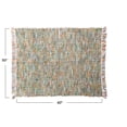 thumbnail image 3 of Creative Co-Op Woven Acrylic Bouclé Throw Blanket with Fringe, Multicolor, 3 of 4