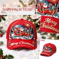 thumbnail image 2 of Basysin Christmas Printed Baseball Cap Adjustable Curved Hat Lightweight Breathable Casual Sun Hat Holiday Pattern Outdoor Headwear for Men Women Hat, 2 of 5