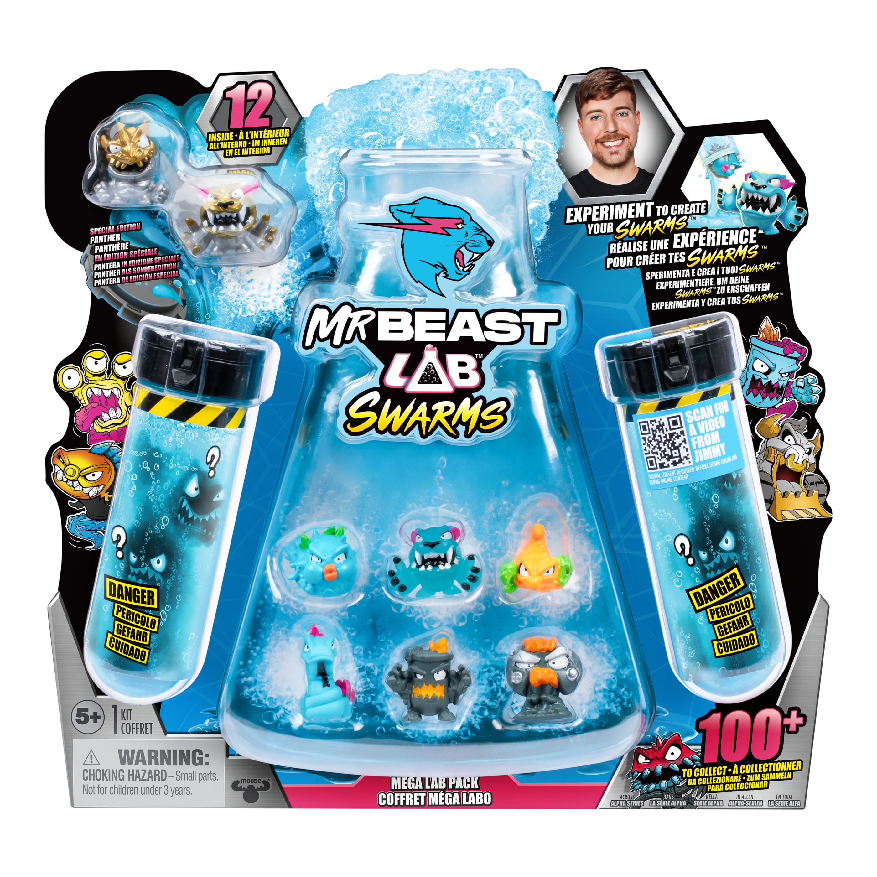 MrBeast Lab Swarms Lab 12 Pack, 1 Inch MrBeast Themed Swarms