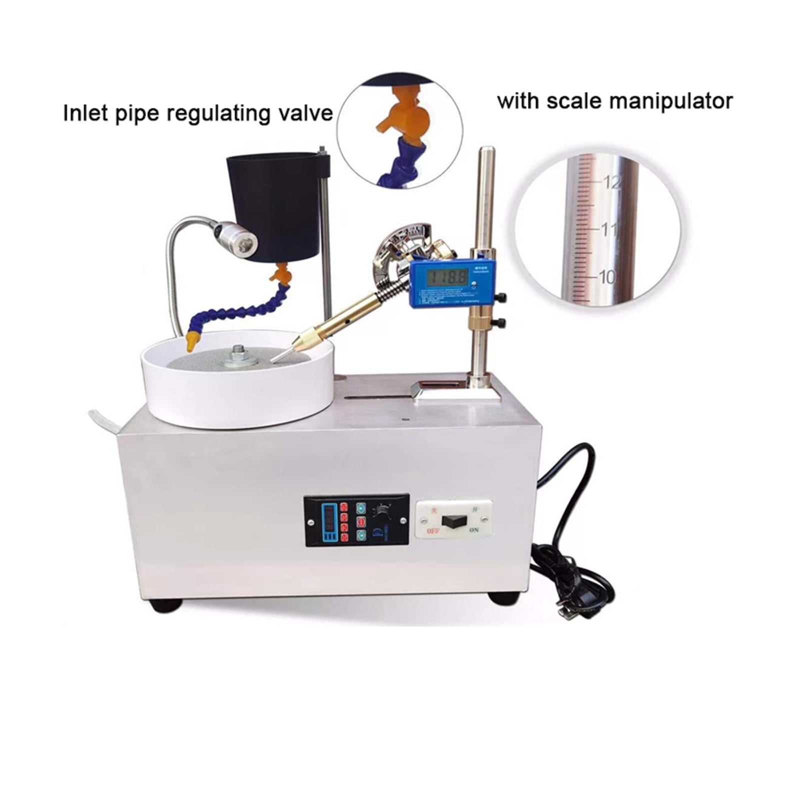 Gem Faceting Machine Grinding Polishing Machine DC Stepless Speed Gem Angle Grinder Precision Jewelry Stone Polishing Machine Molding Machine ,Motion Detection