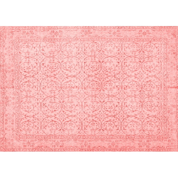 Ahgly Company Indoor Rectangle Persian Red Traditional Area Rugs, 7' x 10'