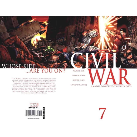 Civil War #7 VF ; Marvel Comic Book