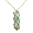 thumbnail image 3 of Collar colgante de cristal verde Fluorita Zulema Fósiles minerales joyería arte Fluorita verde natural, 3 of 6