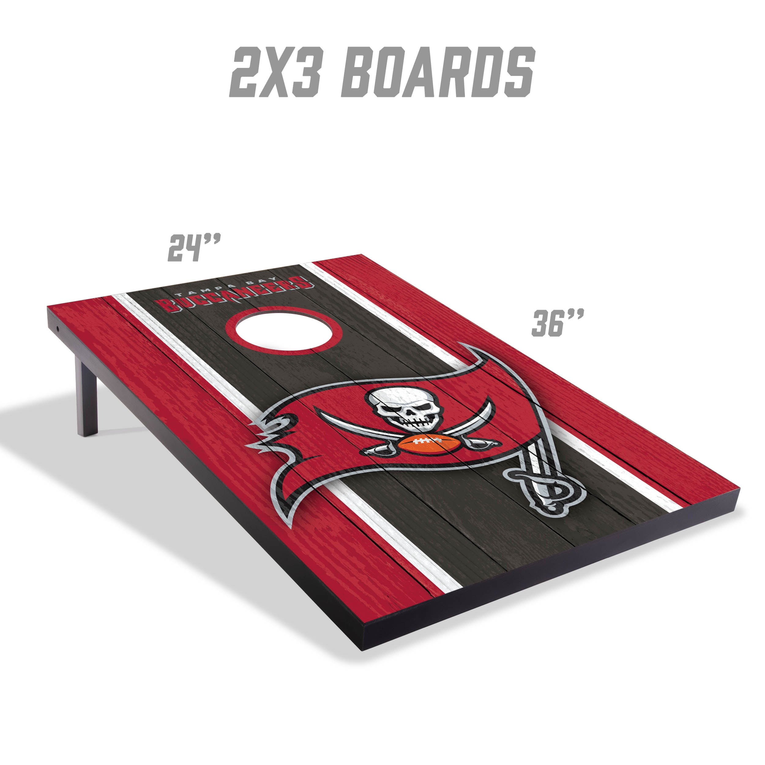 Tampa Bay Buccaneers 2x3 MDF Cornhole Game Set