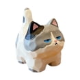 thumbnail image 3 of Estatua de gato, figuras de animales, artesanía, minifigura coleccionable, escultura de gatito para estante del Festival de Primavera, estantería para 48 cm x 33 cm x 46 cm, 3 of 8