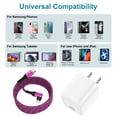 thumbnail image 7 of USB C Wall Charger for iPhone Charger, 2 Pack 20W Fast Charger Type C Charger with 6FT USB C to C Charging Cable, Type C Charger Plug USB C Block Charger Cube fits iPhone 17/16/15, Samsung, Pink, 7 of 7