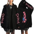 thumbnail image 1 of Sudaderas de los 90 Sudaderas con capucha con cremallera para mujer Sudadera con capucha con letras lindas de Disney Lilo & Stitch Chaquetas con cremallera Ropa de calle para, 1 of 1