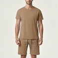 thumbnail image 2 of Short Sets Two Piece Outfits Men's T Shirts Short Sleeve & Shorts Summer Sets Beach Vacation Essentials Vacation Sets, 2 of 4