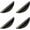Black, variant on ABCISI Modern Light Brushed Cabinet Pulls, Furniture Hardware Collection, Cabinet Handles, Drawer Pulls, Door Pulls, Kitchen Cupboard Handle, Pack of 4 (Gold, S-4PCS, 1.3"Hole Center)