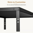 thumbnail image 4 of edx 14" High Twin Size Bed Frame, Heavy Duty Metal, No Box Spring Required with Sturdy Steel Slat Support, Under Bed Storage, 4 of 9