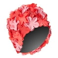thumbnail image 4 of Sporti Flower Adult Swim Cap, Durable Rubber, Comfortable Edge, Three-Panel Design, 4 of 6