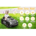 thumbnail image 4 of Winado Licensed Porsche Taycan 12V Kids Electric Ride On Car with Remote Control, Ages 3-5, Gray, 4 of 11