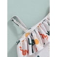 thumbnail image 5 of Wassery Western Kids Girls Summer Swimsuit 1T 2T 3T 4T 5T 6T Little Girls Sleeveless One Shoulder Ruffle Bathing Suit, 5 of 8