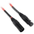 thumbnail image 2 of 4 Rockville RCXFM6P-R Red 6' Female to Male REAN XLR Mic Cable 100% Copper, 2 of 3