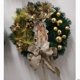 thumbnail image 1 of Adornos navideños Lámparas de aceite navideñas Flores rojas navideñas Coronas navideñas para colgar en la puerta, 1 of 5
