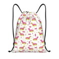 thumbnail image 1 of Lsque Dachshund Dog Puppy Print Drawstring Backpack Bag Sport Gym Sackpack Cinch Bags Drawstring Bags Draw String Sport Bag-Small, 1 of 6