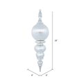 thumbnail image 2 of Vickerman 28" Silver Shiny Finial Christmas Ornament, 2 of 2