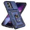 thumbnail image 2 of Motorola Moto G Stylus 5G 2024 Case,Dteck Shockproof Rubber Rugged Case Hybrid Hard Ring Holder Kickstand Slide Camera Lens Protector Cover for Moto G Stylus 5G 2024, Blue, 2 of 9