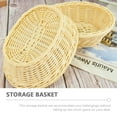 thumbnail image 3 of unbranded Cesta Beige Para Almacenamiento Tejida Ideal Para Guardar Cosméticos Y Snacks, 3 of 7