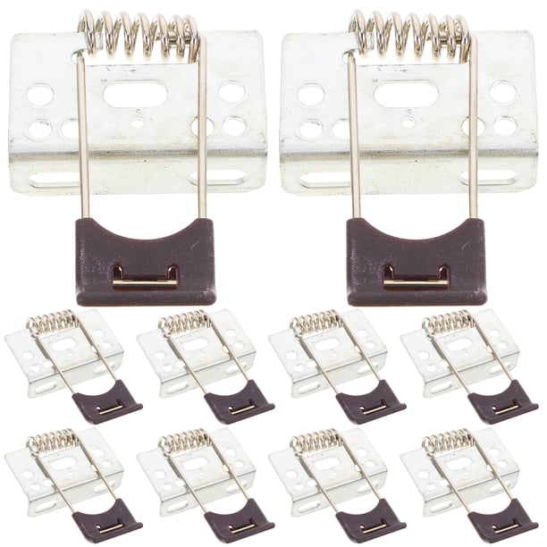 10 piezas de luz descendente clips de resorte de tipo L lámpara lámpara de resorte reemplazo de luz de LED clip de panel de LED pinza de lámpara de techo piezas de luz de techo