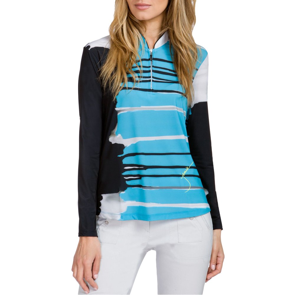 Jamie Sadock Women's Sunsense Canyon Print Long Sleeve Golf Polo
