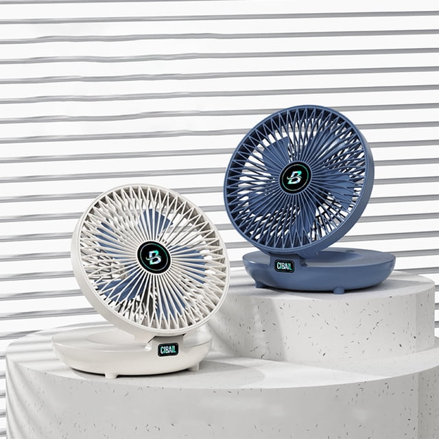 Mini Ventilador de Escritorio Plegable, Ventilador Colgante, Pequeño Ventilador de Mesa Portátil Personal con Usb, Ventilador de Batería Recargable, Ventilador Fresco para Viajes, Oficina, Habitación