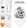 thumbnail image 6 of Kdxio Watercolor Snake Funny Coasters,4 Pcs Leather Coasters,Housewarming Gifts,Protect Furniture from Water Marks Scratch and Damage, 6 of 6