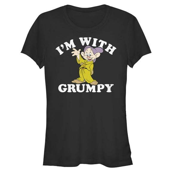 Juniors Snow White and the Seven Dwarfs With Grumpy T Shirt