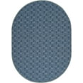 thumbnail image 2 of Furnish My Place Abstract Indoor/Outdoor Commercial Navy Color Rug, Pet-Friendly, Baby Nursery Mat, Home Décor Rug for Living Room, Playroom, Made in USA, 1.5' x 2.25' Oval - Set of 3, 2 of 5