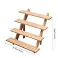thumbnail image 4 of Wooden Display Riser Stand, Plant Stand Outdoor Plant Shelf Indoor, 4 Tier Ladder Plant Stands for Multiple Plants, Rustic Display Shelf for Candles, 4 of 6