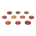 thumbnail image 4 of 10 piedras rúnicas grabadas, piedras de palma, piedras rúnicas curativas de bruja con símbolo grabado para meditación, adivinación y ágata roja., 4 of 14