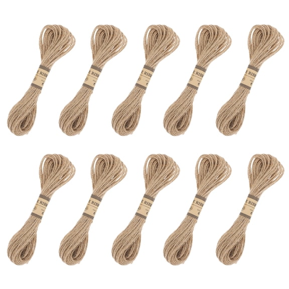 Brown Durable Polyester Rope for DIY Use 10pcs Perfect for Gifts Wedding and Decorations