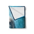 thumbnail image 2 of Sea Animals Soft Flannel Fleece Throw Blanket, Bottlenose Dolphin in the Ocean Fish Sunlight in Marine Natural Underwater, Cozy Plush for Indoor and Outdoor Use, 70" x 90", Blue Grey, by Ambesonne, 2 of 5