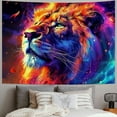 thumbnail image 2 of JRXY Lion Tapestry Wall Hanging, Space Lion Male Galaxy Decor Tapestry for Bedroom, Colorful Wall Art Backdrop Tapestries for Men Girl Dorm Living Room Party Painting, 2 of 6